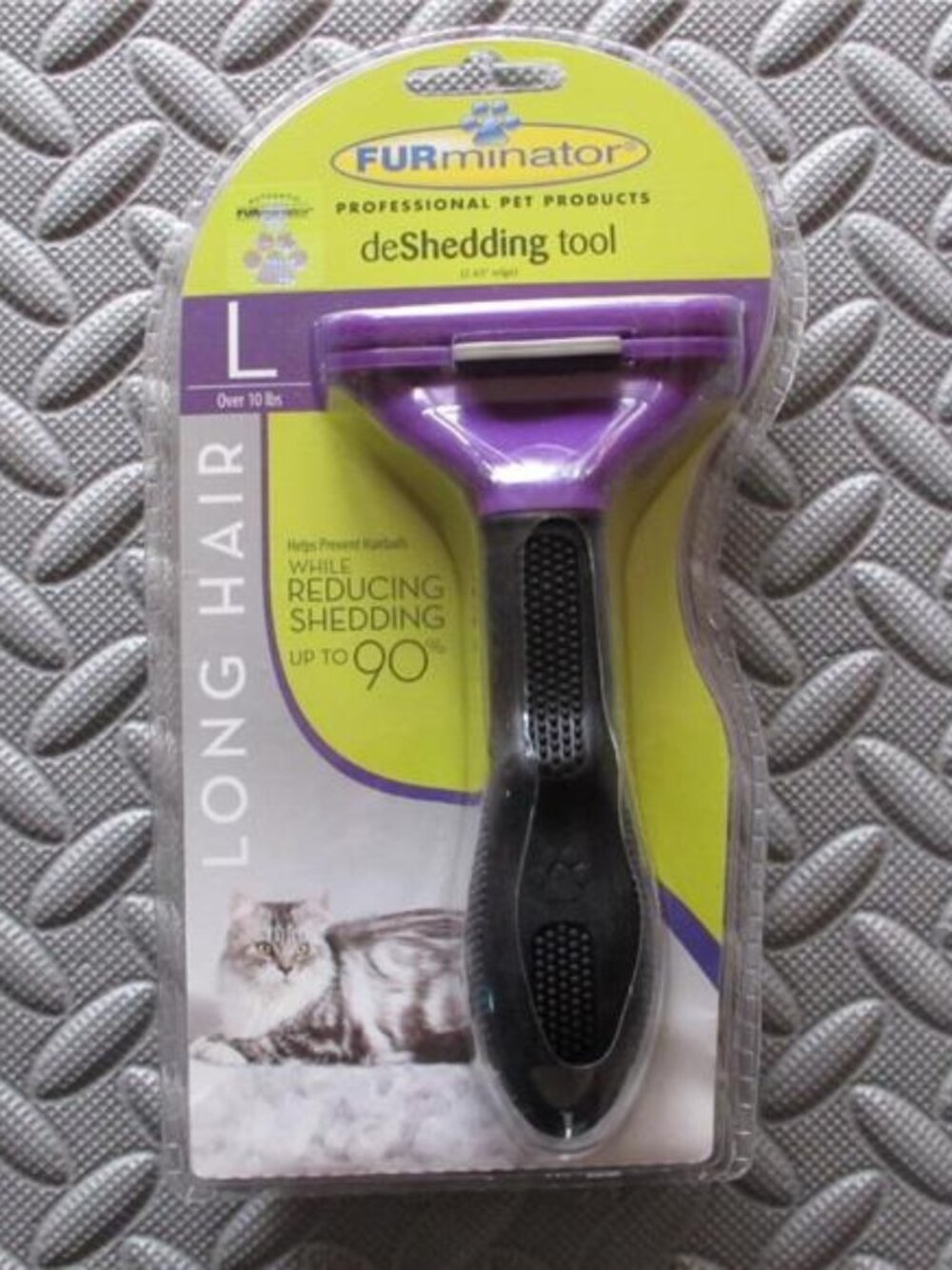 FURminator deShedding Tool For Large Cats Long Hair